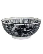 Saladier en Porcelaine Yucatan noir - 22x9 cm