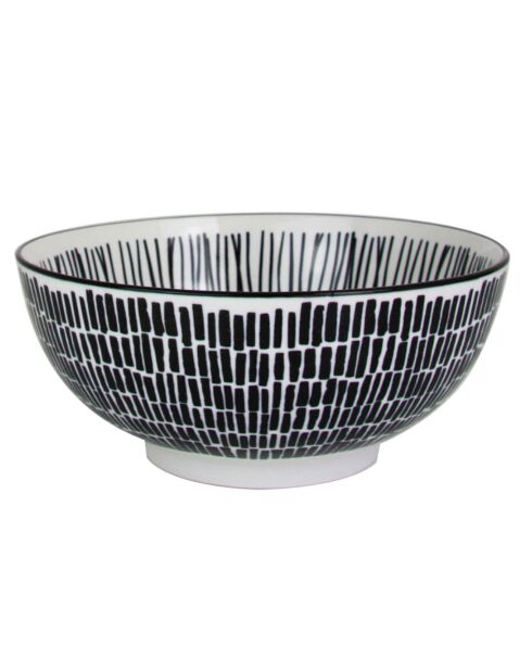 Saladier en Porcelaine Yucatan noir - 22x9 cm