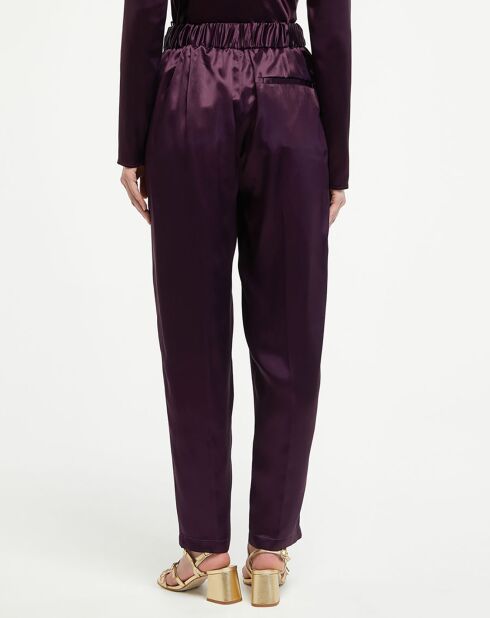 Pantalon Elasticated bordeaux