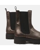 Chelsea boots en Cuir bronze - Talon 4 cm