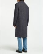 Manteau en Laine mélangée Johel-Gb gris