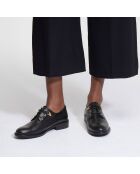 Derbies en Cuir python noires