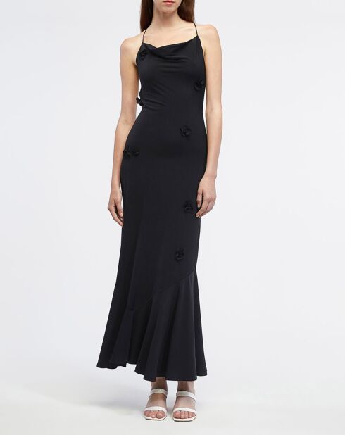 Robe Trapani Fleurs noire
