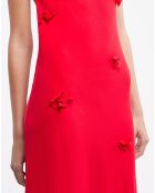 Robe Itaque Fleurs rouge