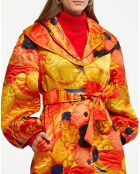 Manteau en Laine & Soie Drew orange/jaune