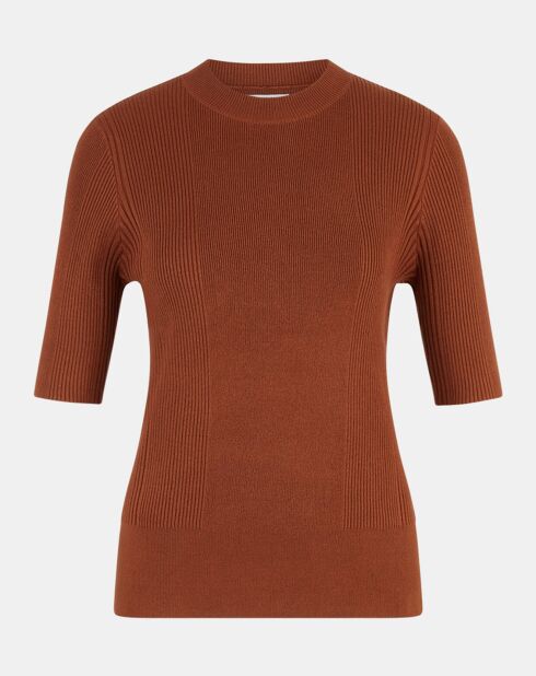 Pull Bya Mc marron moyen