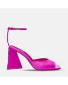 Sandales en Cuir Piper fuchsia - Talon 8.5 cm