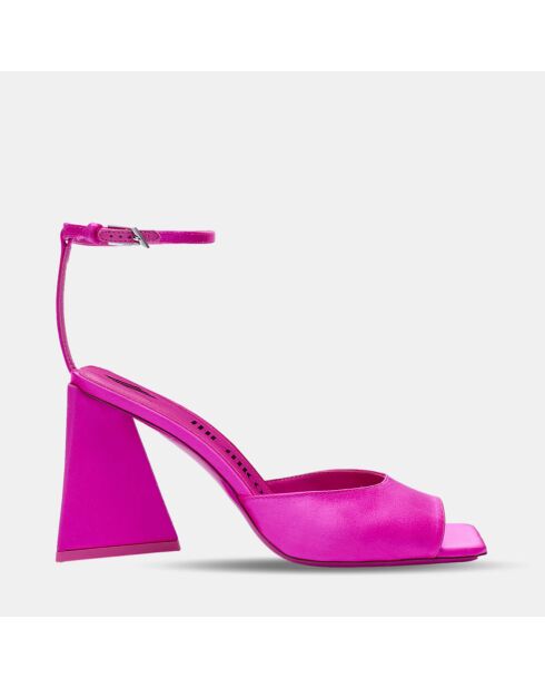 Sandales en Cuir Piper fuchsia - Talon 8.5 cm