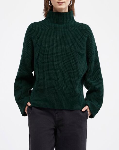 Pull en Laine & Cachemire Sydney vert foncé