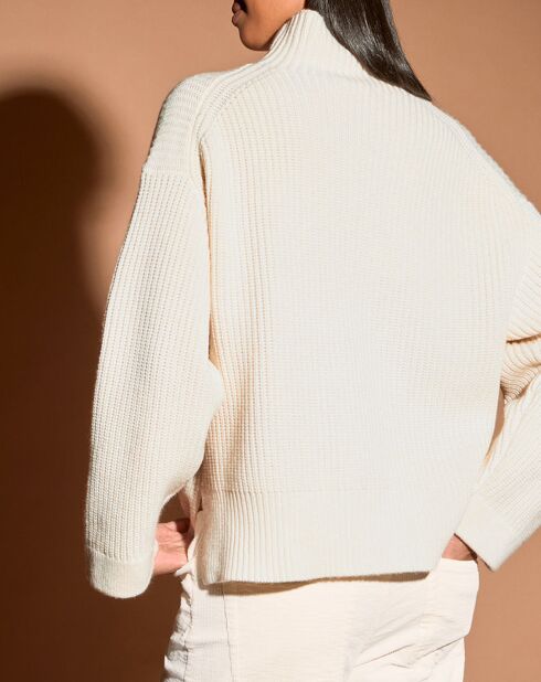 Pull en Laine & Cachemire Sydney écru