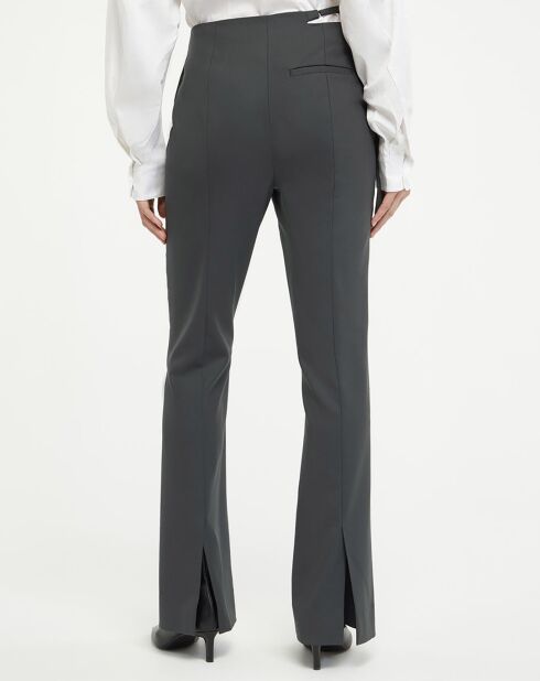 Pantalon en Laine mélangée Elis gris foncé