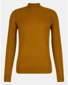 Pull 100% Cachemire col Montant Rachmok camel