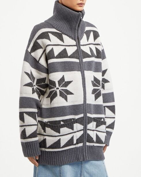 Gilet en Laine mélangée Snow gris