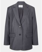 Veste en Laine mélangée Flannelle Sven 3 gris foncé