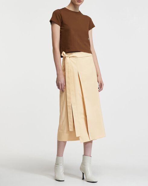 Jupe en Laine mélangée Isra beige
