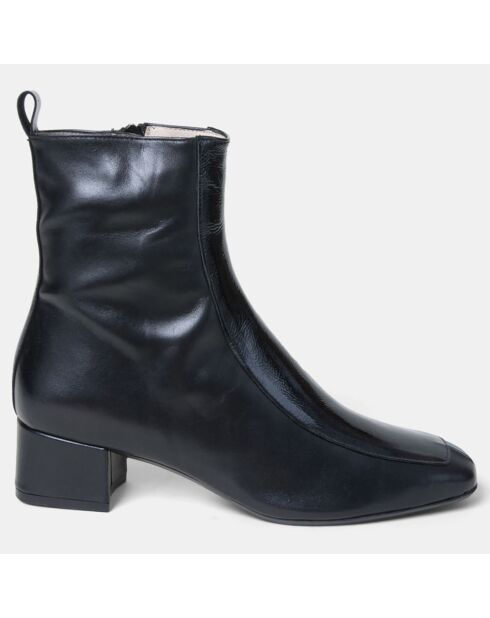 Bottines en Cuir Tichne noires