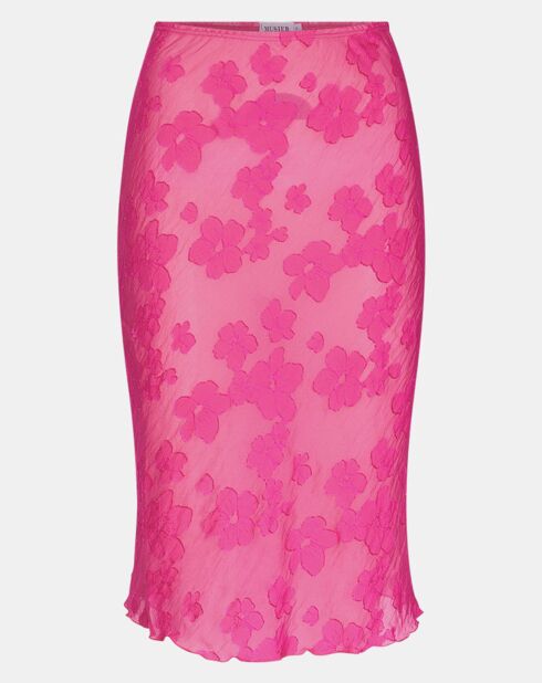 Jupe Zafora Fleurs rose