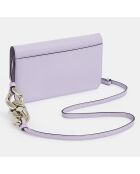 Sacoche en Cuir Chain Phone Pouch violette - 12x19x2 cm