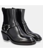 Boots en Cuir noires - Talon 5,5 cm