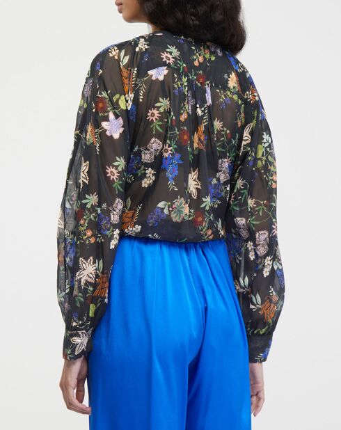 Blouse en Coton & Soie Belledejour Voile Bohem multicolore