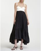 Robe Cicely noir/blanc