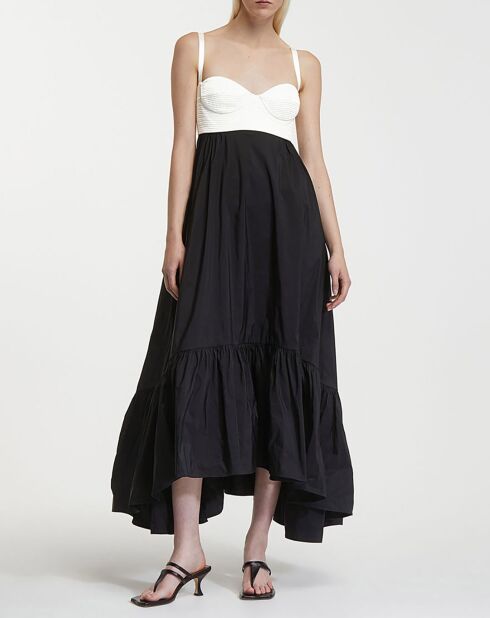 Robe Cicely noir/blanc