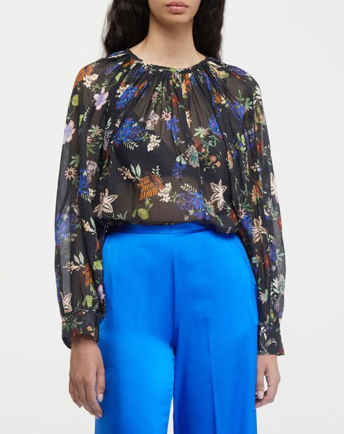 Blouse en Coton & Soie Belledejour Voile Bohem multicolore
