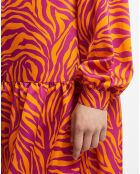 Robe Oversize Sirop 2 orange/violet