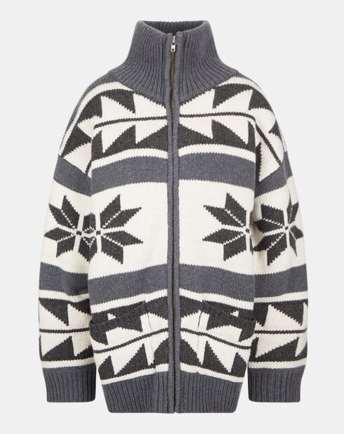 Gilet en Laine mélangée Snow gris