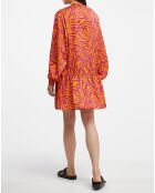 Robe Oversize Sirop 2 orange/violet