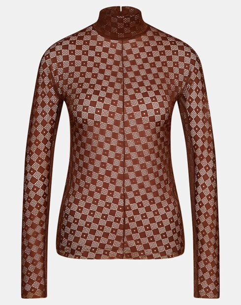 Top Damier Lace marron