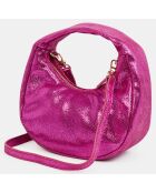 Sac à main en Cuir Mini Rudy fuchsia - 18x21x8.5 cm