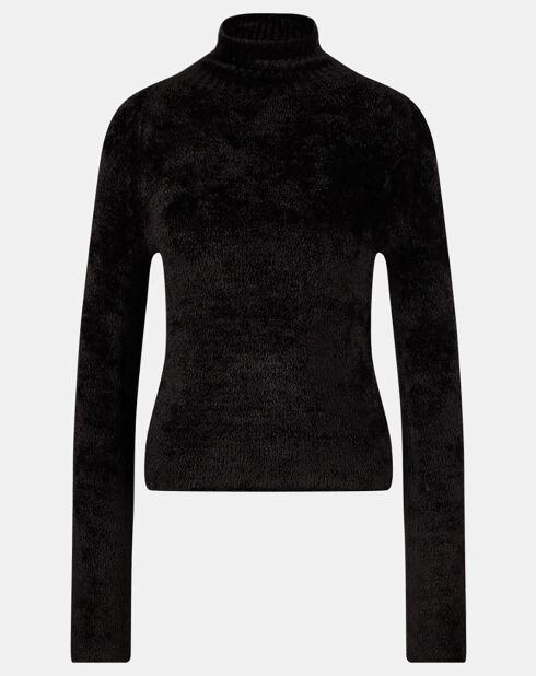 Pull Chenille Turtle Neck noir