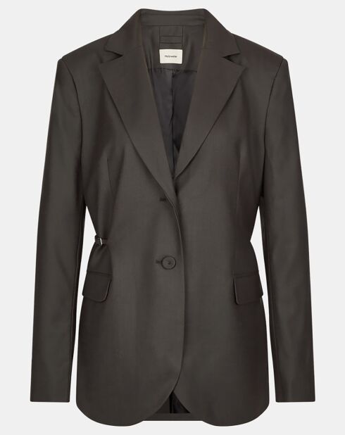 Blazer en Laine mélangée Freya gris foncé