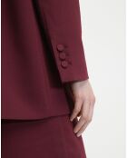 Blazer Guia - Oversized rouge foncé