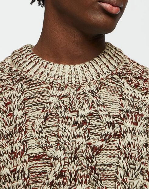 Pull en Laine mélangée Ted-Gb bordeaux