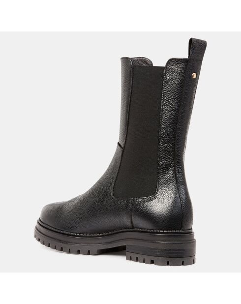 Chelsea Boots en Cuir élastique noires