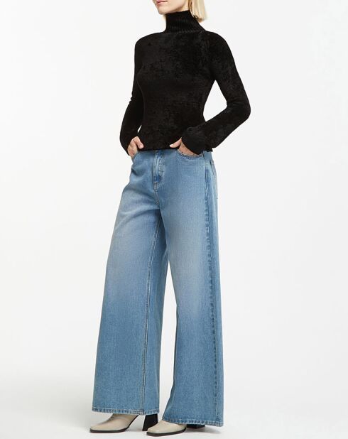 Pull Chenille Turtle Neck noir