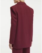 Blazer Guia - Oversized rouge foncé