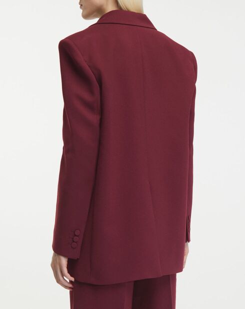 Blazer Guia - Oversized rouge foncé