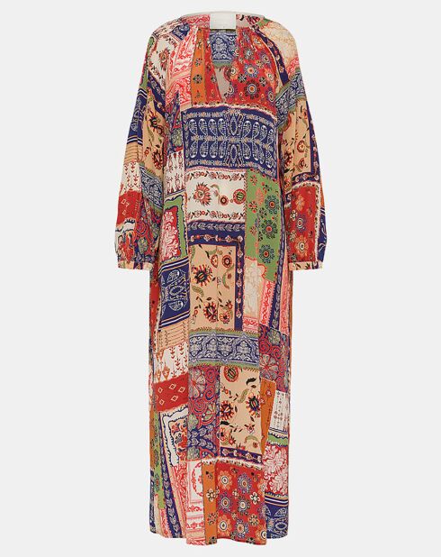 Robe 100% Soie Lela multicolore