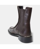 Chelsea boots en Cuir Mare marron