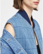 Veste Bombers Wells bleue