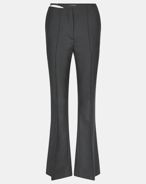 Pantalon en Laine mélangée Elis gris foncé