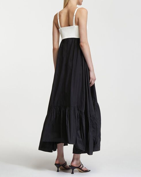 Robe Cicely noir/blanc