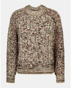 Pull en Laine mélangée Ted-Gb bordeaux
