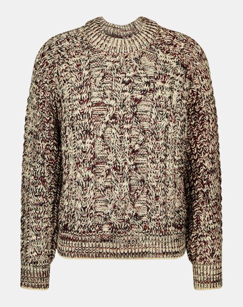 Pull en Laine mélangée Ted-Gb bordeaux