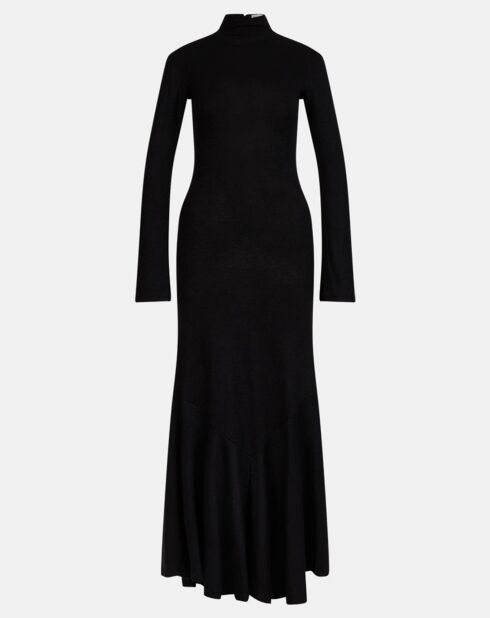 Bonbon schwarzes Rollkragenpulloverkleid