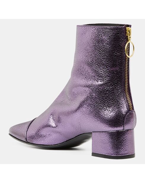 Boots en Cuir Solpo violettes
