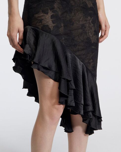 Margarita schwarzes Spitzenkleid